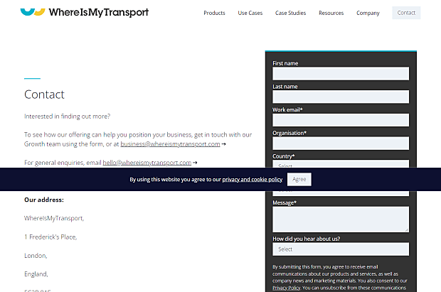WhereIsMyTransport-Contact us