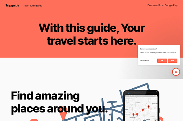 Trip Guide-Homepage & Landing page