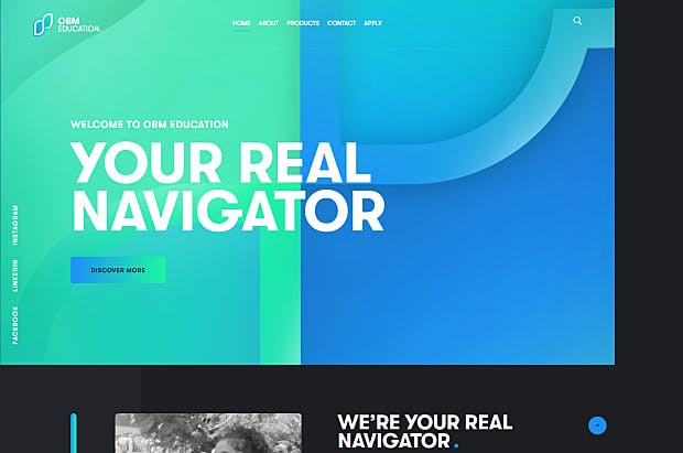 OBM education-Homepage & Landing page