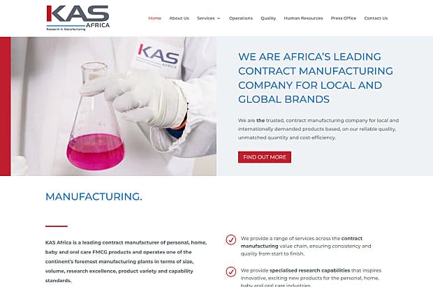 KAS africa-Homepage & Landing page