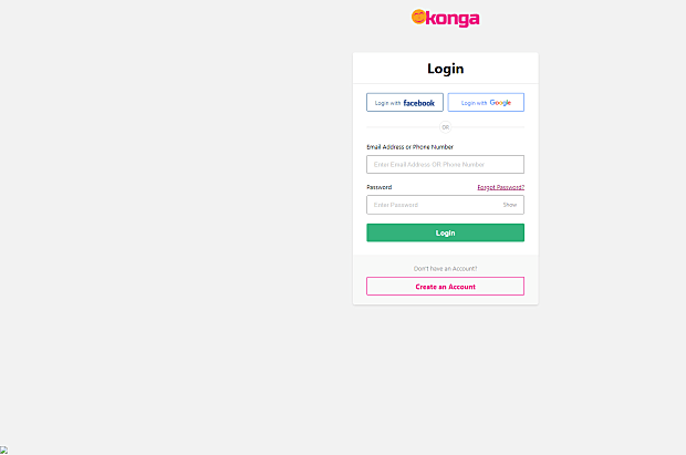 Konga-Login & Sign in