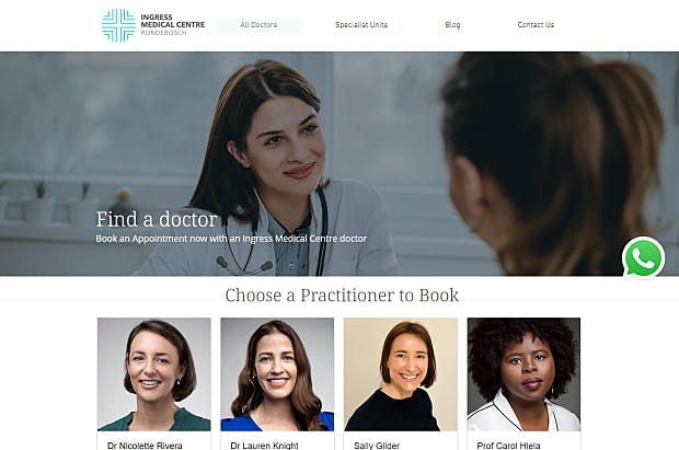 Ingress Medical centre -Homepage & Landing page
