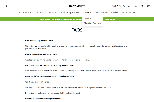 Instadiet-Frequently Asked (FAQ)