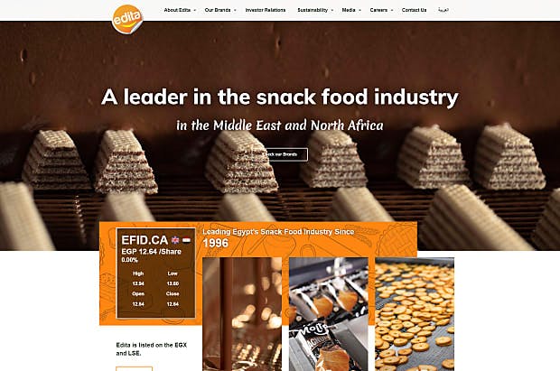 Edita-Homepage & Landing page