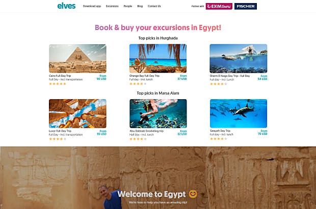 Elves-Homepage & Landing page