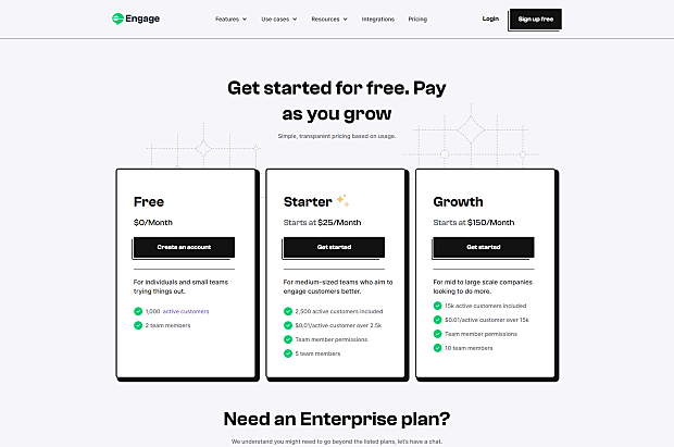 Engage-Plans and Pricing