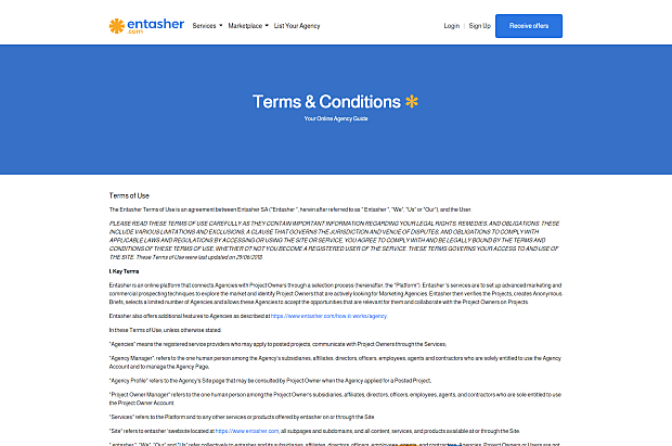 Entasher-Terms and Conditions