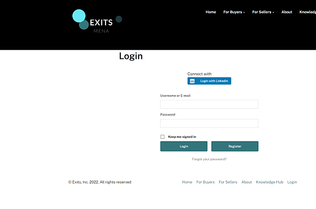 EXITS-Login & Sign in