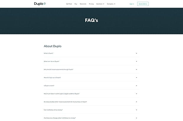 Duplo-Frequently Asked (FAQ)
