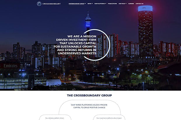Cross Boundary -Homepage & Landing page